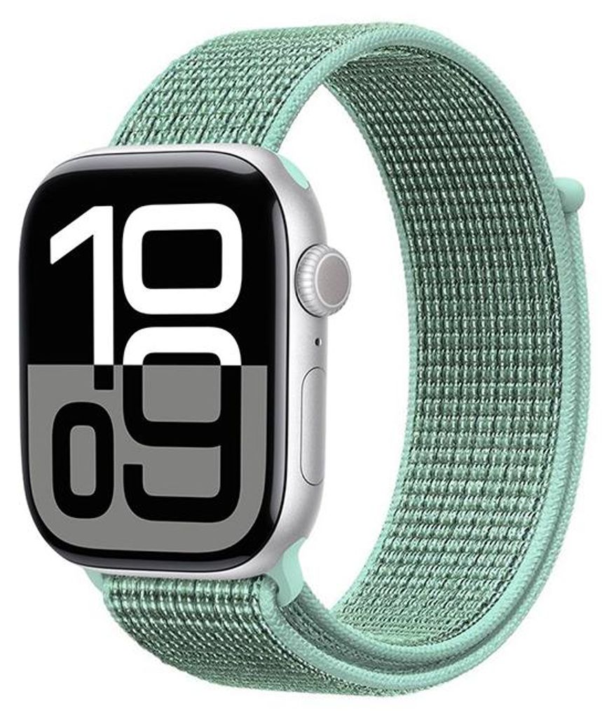 Crong Nylon - Sportarmband für Apple Watch 38/40/41/42 mm (Atlantikgrün)