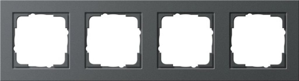 GIRA 4fach Rahmen E2, Standard 55 Anthrazit 021423 (021423)