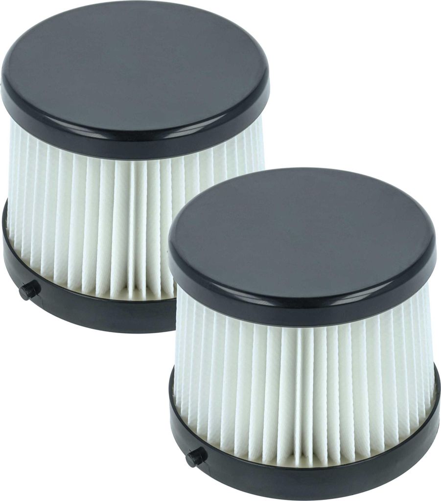vhbw 2x Staubsaugerfilter kompatibel mit Dewalt DCV5011H, DCV501HB Staubsauger - HEPA-Filter Schwarz Weiß