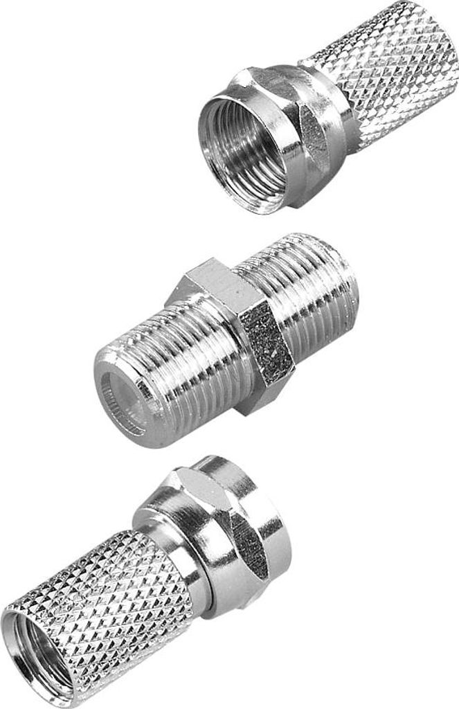 ViVanco 7,0-mm-Koaxialkabel-Steckersatz - Silber