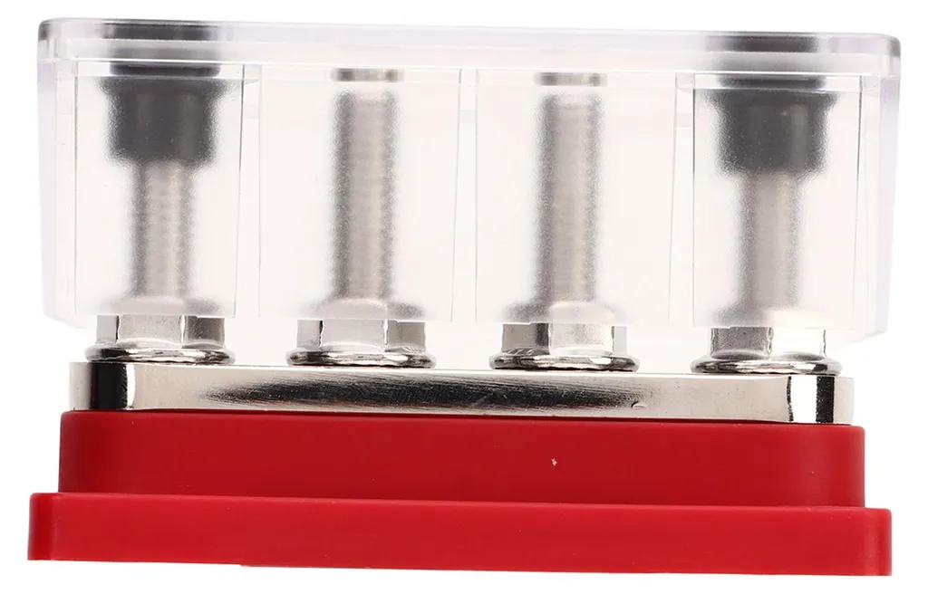 Barre omnibus de distribution 12V 48V 300A rouge M10 pour bateau