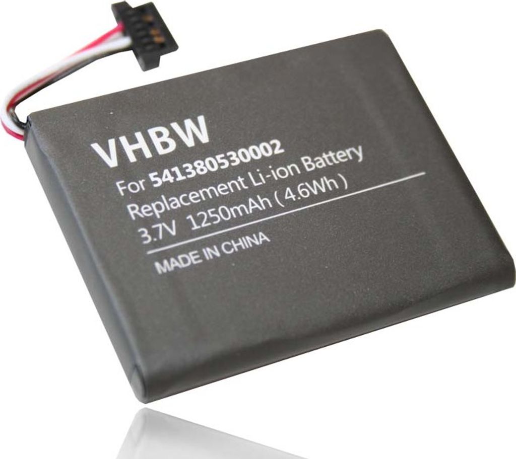 vhbw Akku kompatibel mit Navman S20 GPS Navigation Navi (1250 mAh, 3,7 V, Li-Ion)