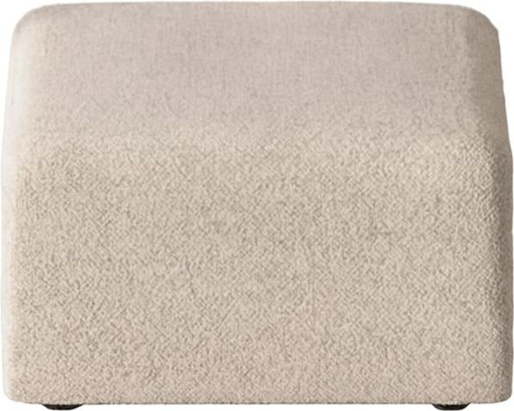Pouf Cubic Sitzhocker beige mit Polyesterbezug quadratisch strapazierfähig 71x71x42 cm