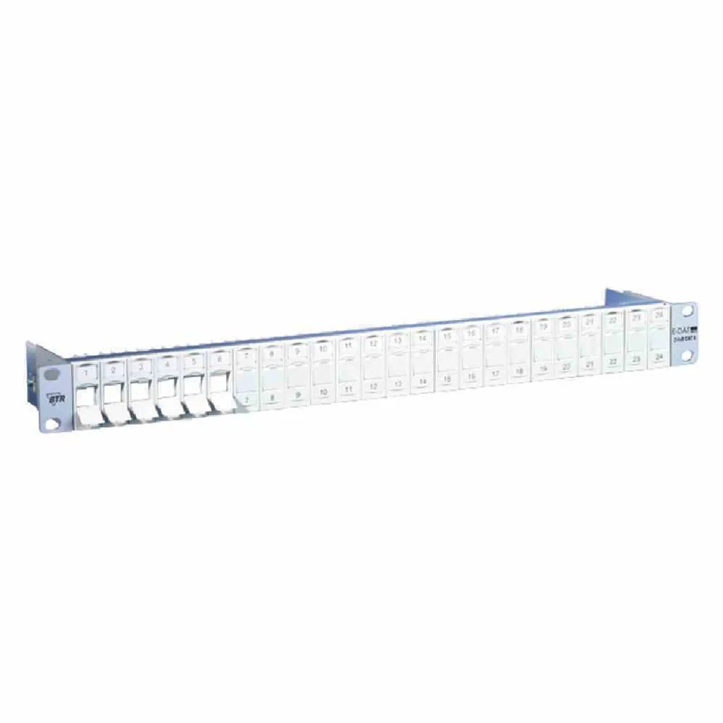 Support 19" BTR pour éviter l'encombrement de 24 prises E-DAT modul - 9