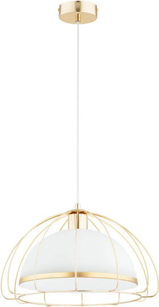 Suspension NERSY Dorée : Sublimez un Plafond Haut avec ce Luminaire Métal