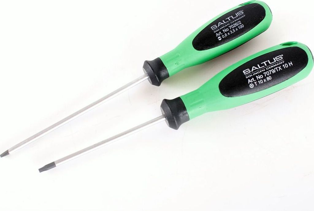 SALTUS Schraubendreher Satz 2 teilig Schraubenzieher Set Kreuz PH PZ TX Profi