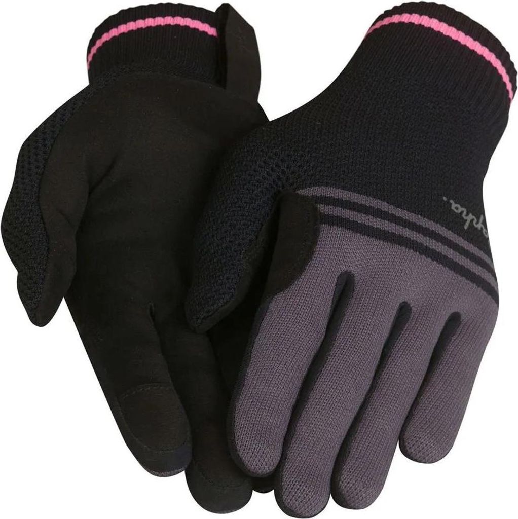 Rapha Merino Handschuhe Schwarz,Grau XS Herren,Damen Schwarz,Grau XS