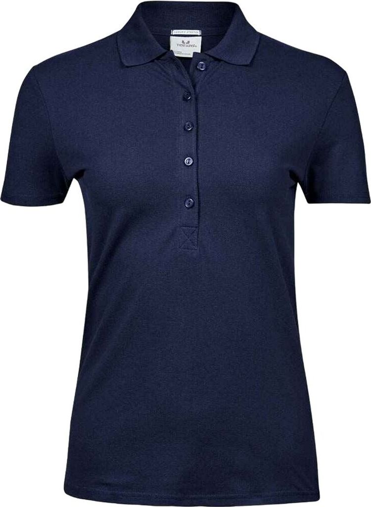 Tee Jays - "Luxury" Poloshirt Stretch für Damen PC4093 (S) (Marineblau)