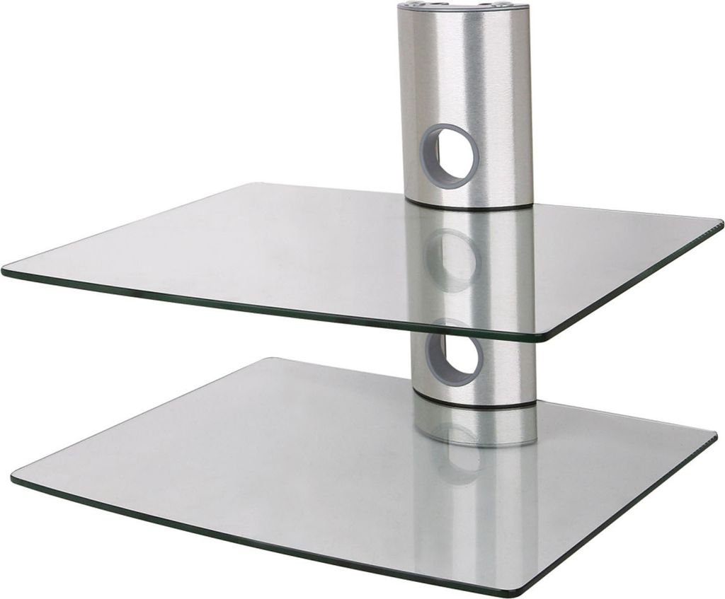 NEG Multimedia TV-Rack SUSPENDER Farbe: silber, Anzahl Regalböden: 2 Ablagen