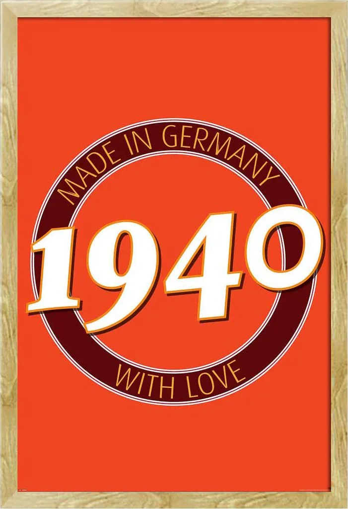 Quadro Vintage 1940 Germania: Poster con Cornice Shinsuke Faggio