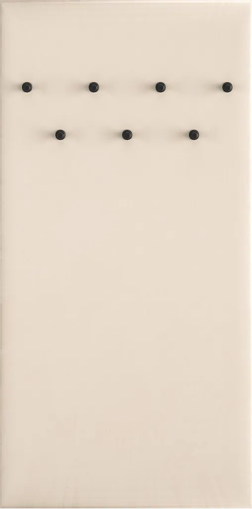 Selsey CALETTO Armoire murale capitonnée beige 68 cm pour entrée