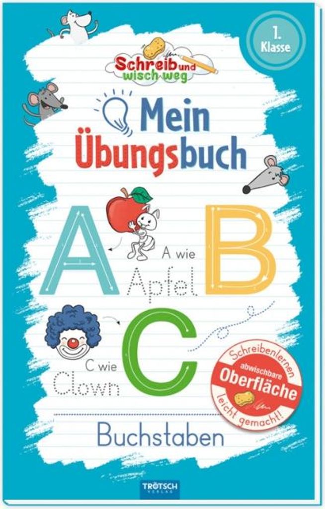 Trötsch Mein Übungsbuch Schreib und wisch weg Buchstaben Immagine del prodotto 