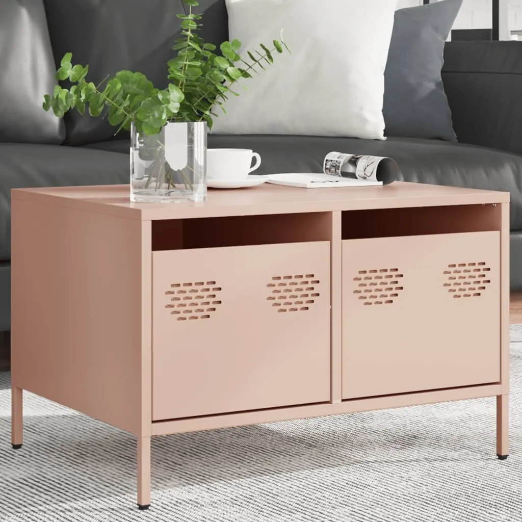 Mobile TV Maison Exclusive Rosa 68cm | Acciaio Industriale Moderno - 3
