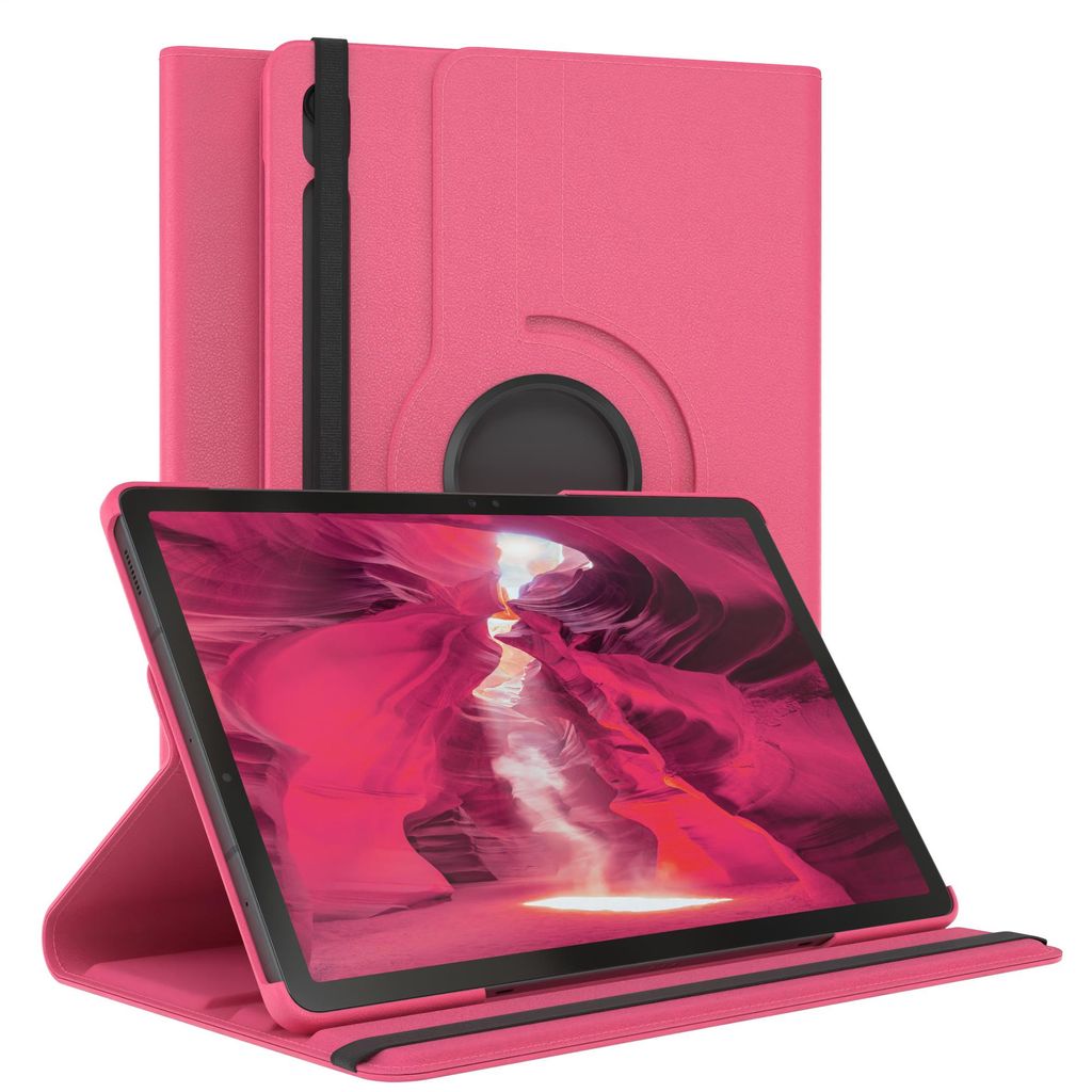 EAZY CASE - Tablet Hülle für Samsung Galaxy Tab S9 FE Schutzhülle, Tablet Case 360° drehbar in Rot