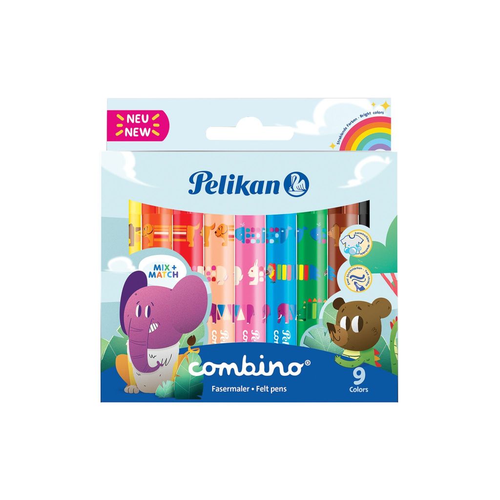 Pelikan Fasermaler Combino super 411 9 ST Faltschachtel Image du produit 