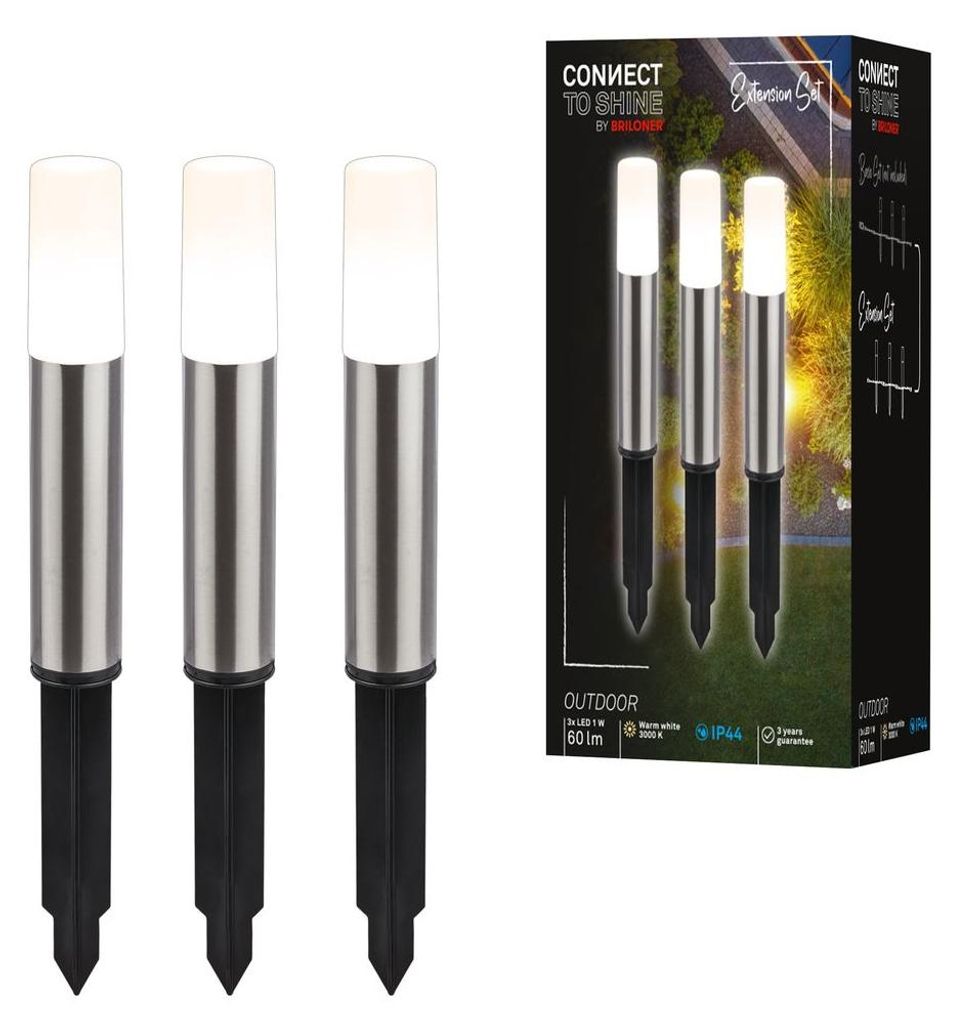 Briloner LED Außen-Bodenstrahler Junca Connect to Shine 3er Produktbild 