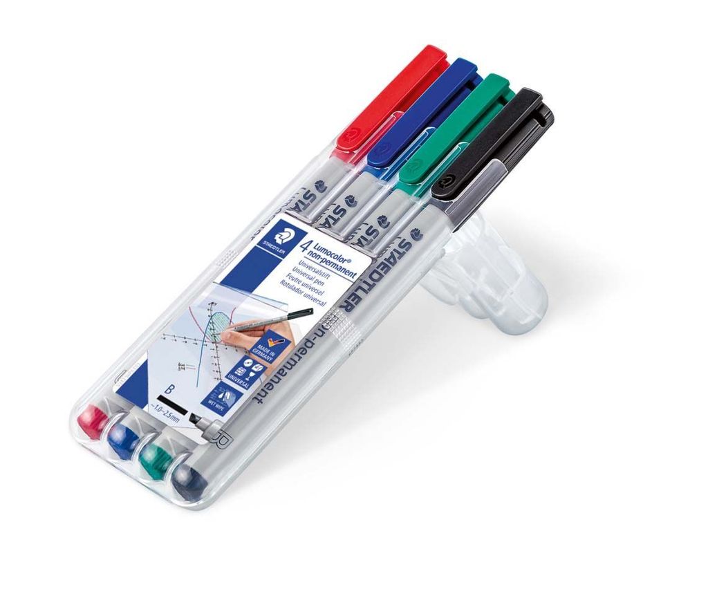 STAEDTLER® 312 WP4 Stylo pour transparents Lumocolor B non Image du produit 