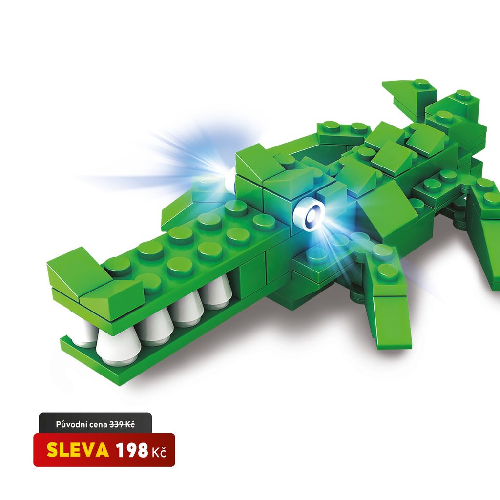 Light Stax Snappingg Crocodile, 6 lat(a), 78 szt. Zdjęcie produktu 