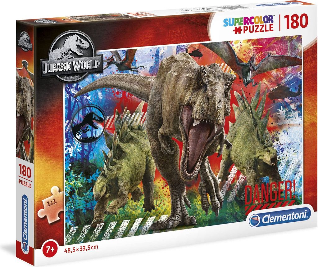 Clementoni Puzzle 180 Teile Jurassic World Produktbild 