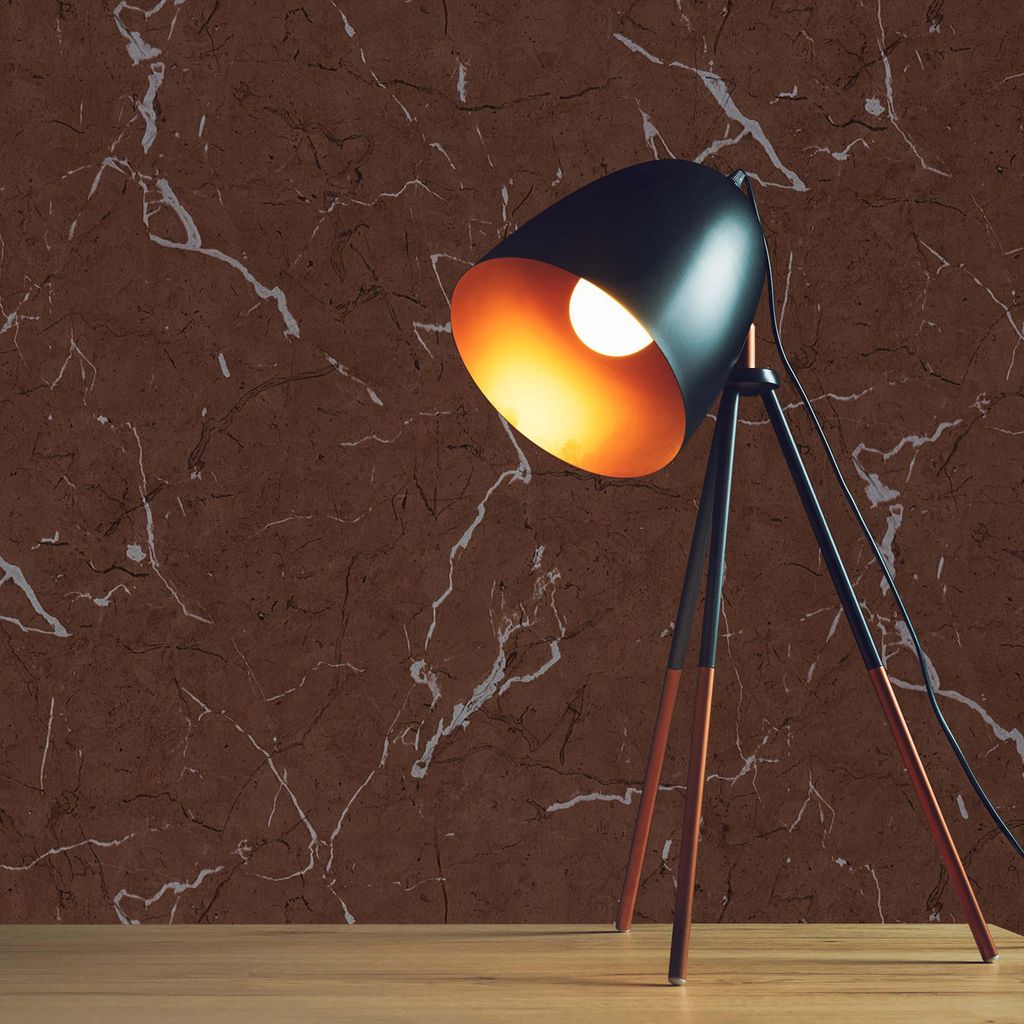 TADESSI Tapete Marmoroptik Rachele M1-No.600 Vliestapete Rot Grau Modern Wohnzimmer Schlafzimmer Küche