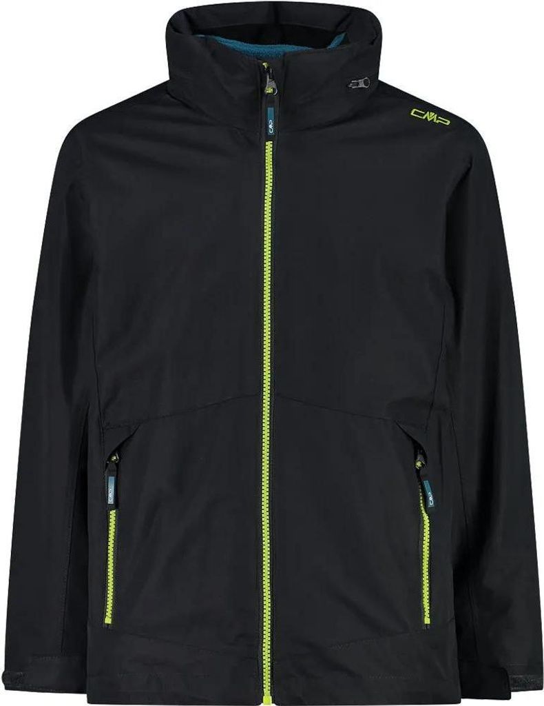 Cmp Kid Jacket Fix Hood Detachble Inn.jacket Antracite-Deep Lake Antracite-Deep Lake 152