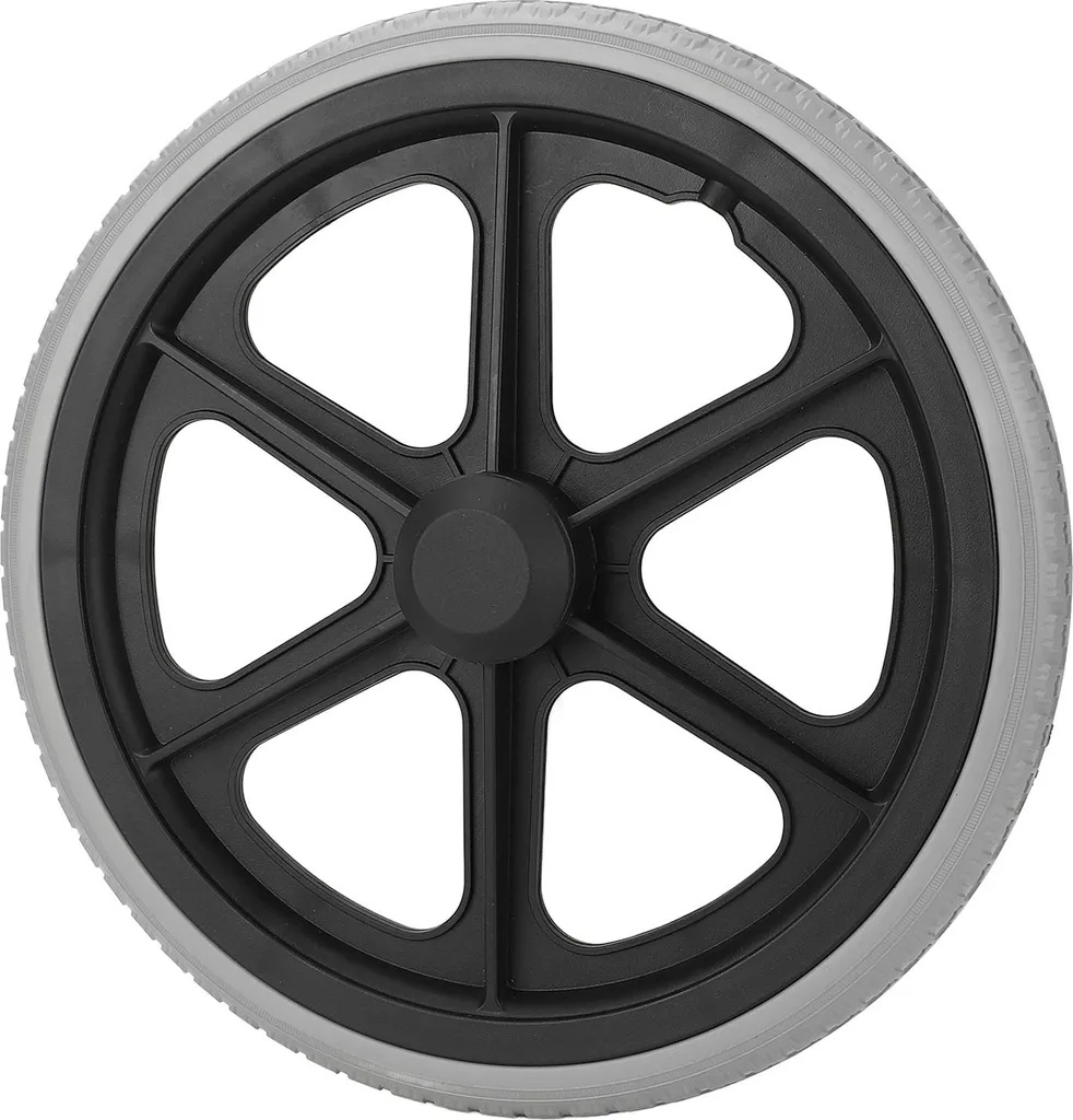 Roue 14 pouces 350x30 mm avec roulement 6001 et axe 12 mm robuste