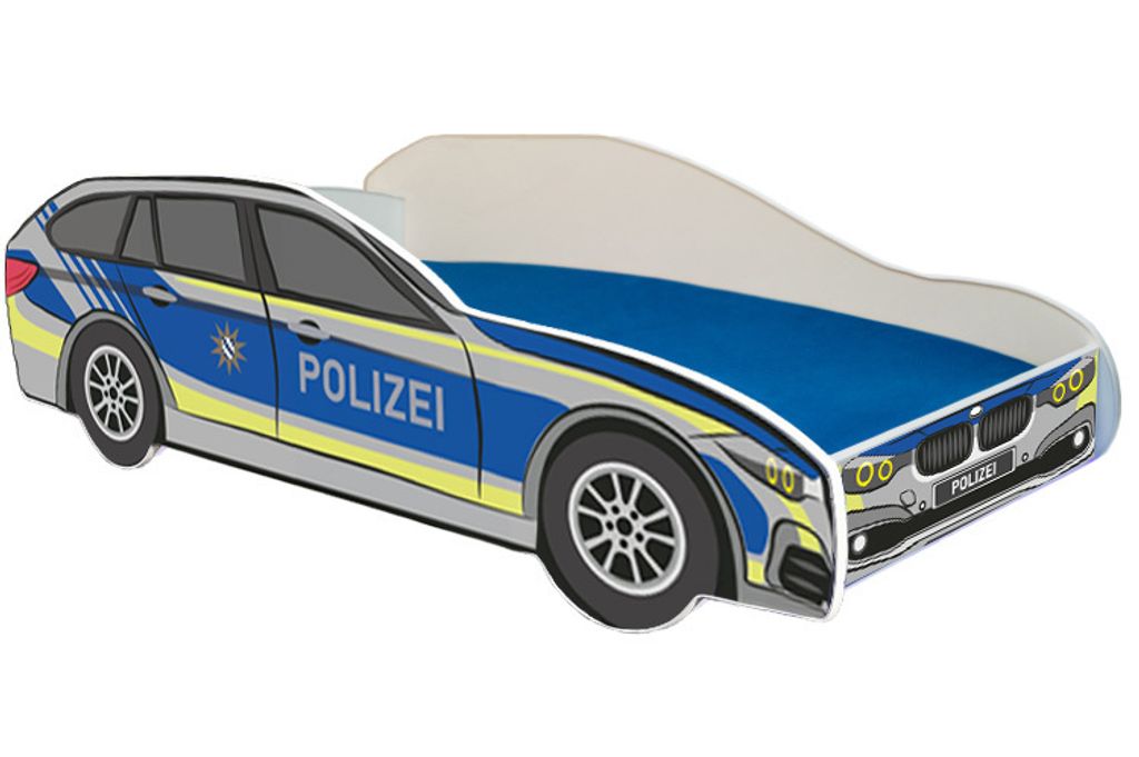 Detská posteľ auto Posteľ pre mládež 80x160 | policajné Obrázok produktu 8