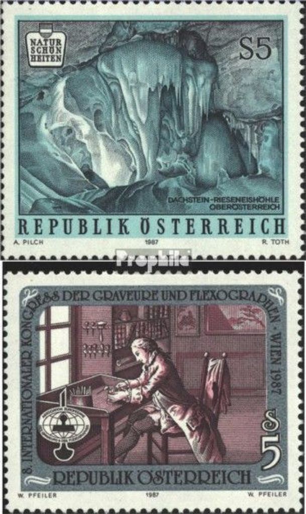 Briefmarken Österreich 1987 Mi 1887,1888 (kompl.Ausg.) gestempelt Sondermarken