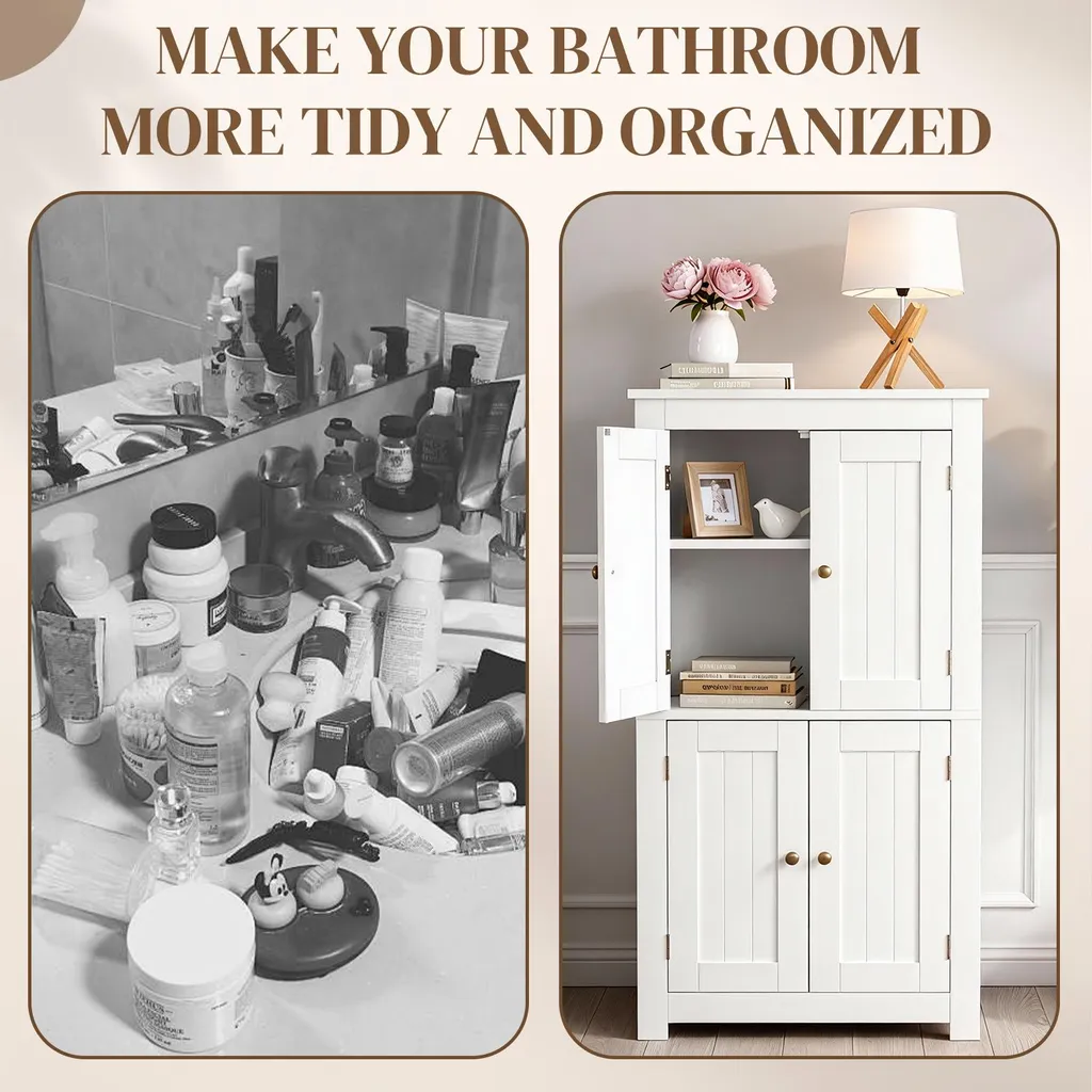 Armoire de salle de bain gain de place blanche pour petits espaces 110cm - 9