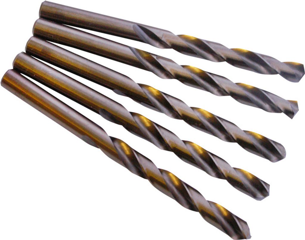 5x HSS-CO-Spiralbohrer für Metall, Ø 13 mm