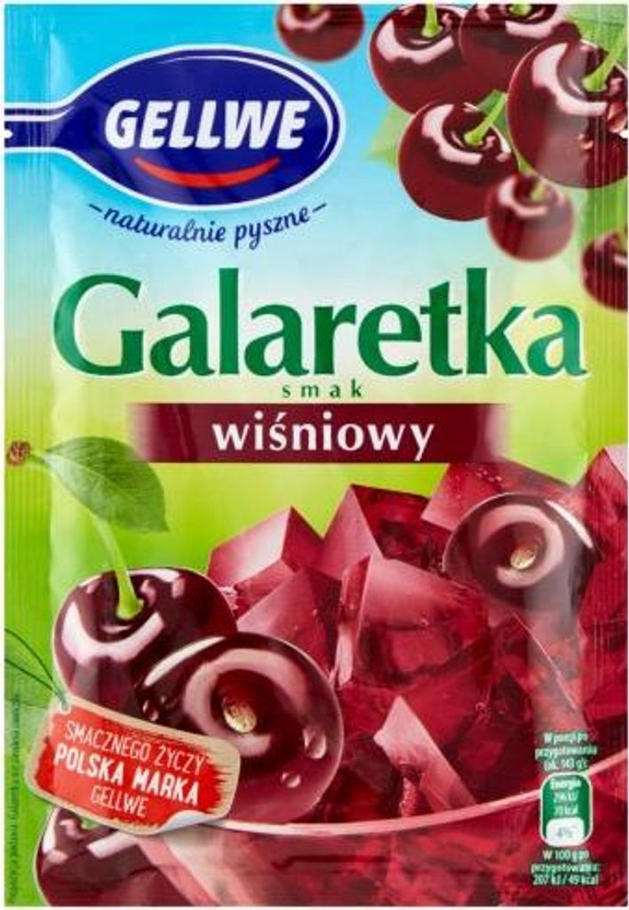 Gellwe Galaretka Żel wiśniowy 75 g Obrázok produktu 