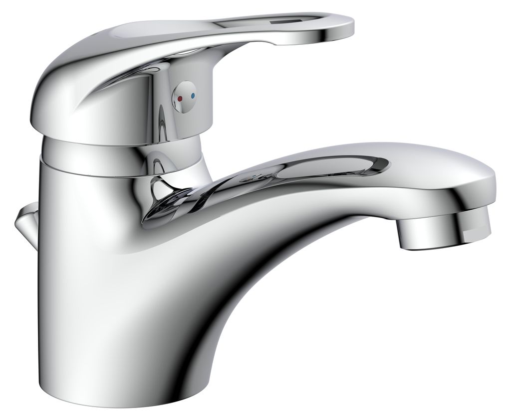 SCHÜTTE CALVINO Waschtischarmatur mit Zugstange, Wasserhahn Produktbild 