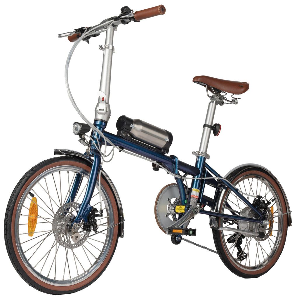 E-Bike Smart 20 Faltbares E-Fahrrad 190WH Pedelec, 36V 5,2AH 60 km Reichweite Heckmotor,190 Wh, Cityrad 7 Gang Shimano,Scheibenbremsen,Kettenschaltung