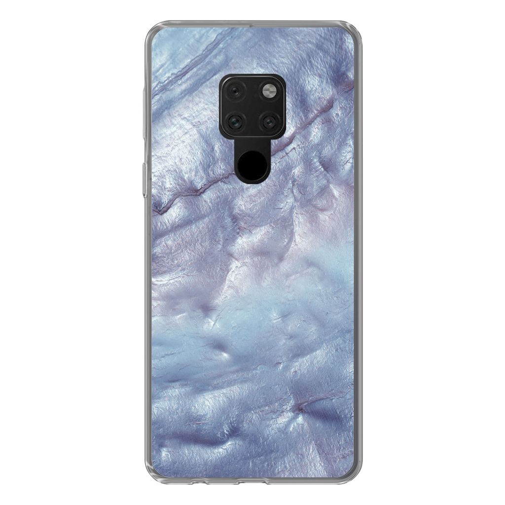 MuchoWow Handyhülle Schutzhülle Hülle für Huawei P40 Lite Mineralien und Gesteine - Naturstein - Perlmutt Silikon Softcase Handy Hülle - Handy