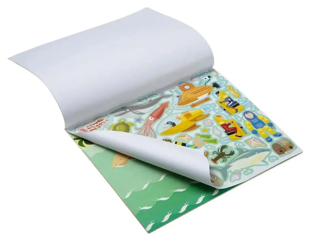 Cahier d'autocollants réutilisables Adventure pour activités créatives - 4