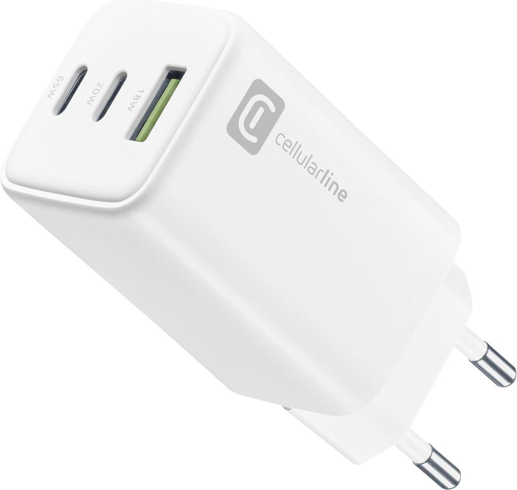 3 Port Multipower 65W Reiselader GaN White (60928) Produktbild 