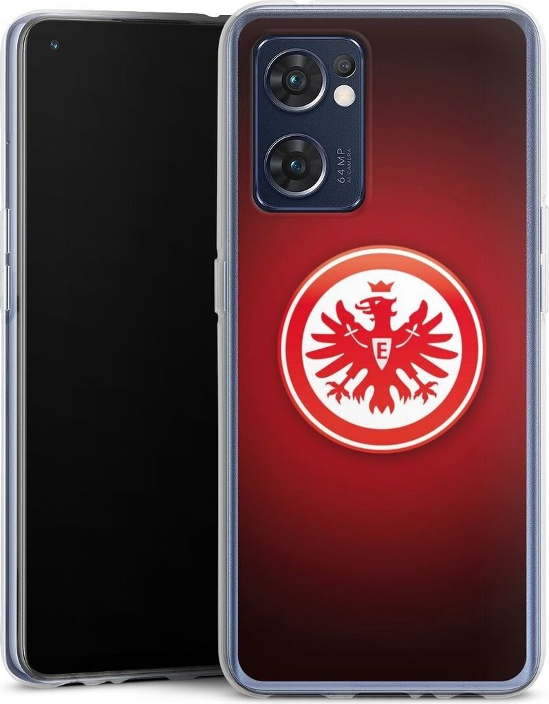 DeinDesign Handyhülle für Oppo Find X5 Lite Silikon Hülle Case Smartphone Schutzhülle Eintracht Frankfurt Offizielles Lizenzprodukt Wappen