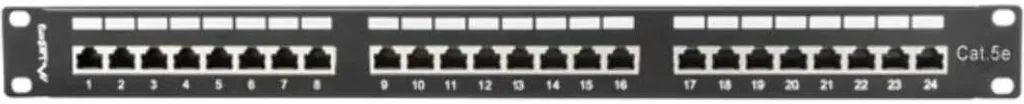 Panneau de Brassage RJ45 Lanberg pour Baie Serveur 19 Pouces 24 Ports 1U
