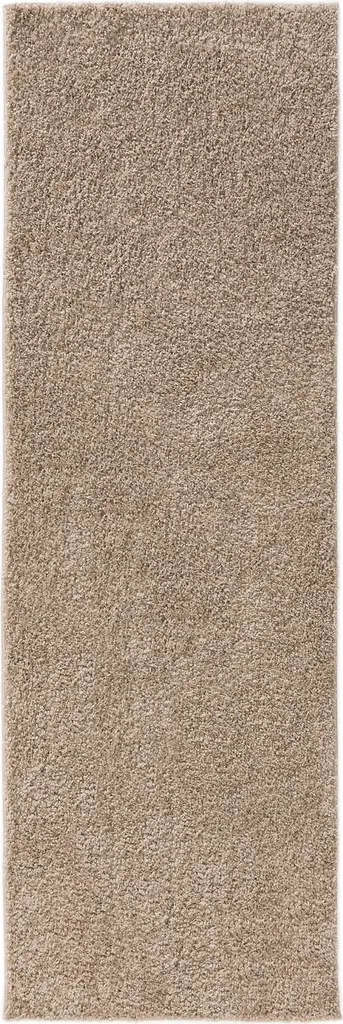 Interiyou Sofia Tapis Poils Longs Beige 80x250 cm - Style Shaggy Doux