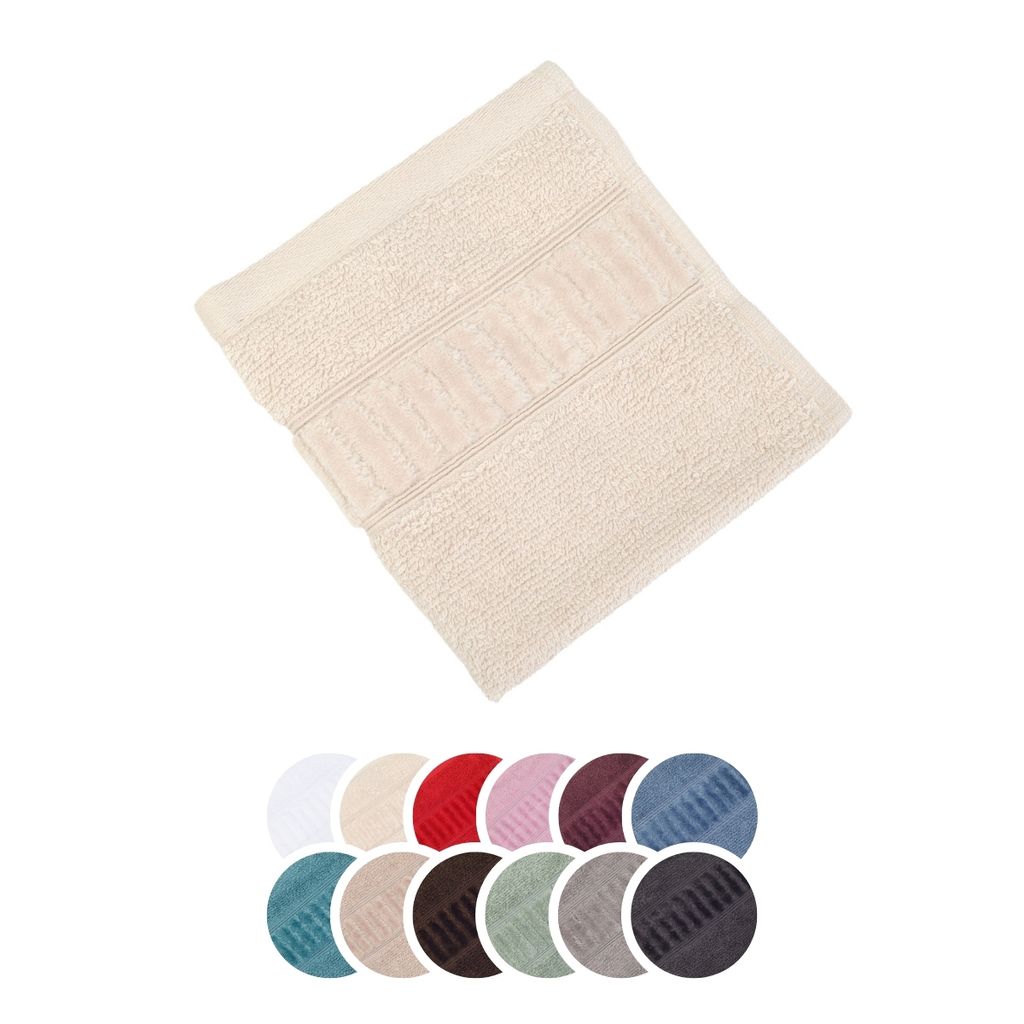 liebling Seiftuch Bio Baumwolle, Serie Organic, 500 gr. / m², 30 x 30 cm, 60 Grad, saugstark, schnelltrocknend, knitterarm, creme