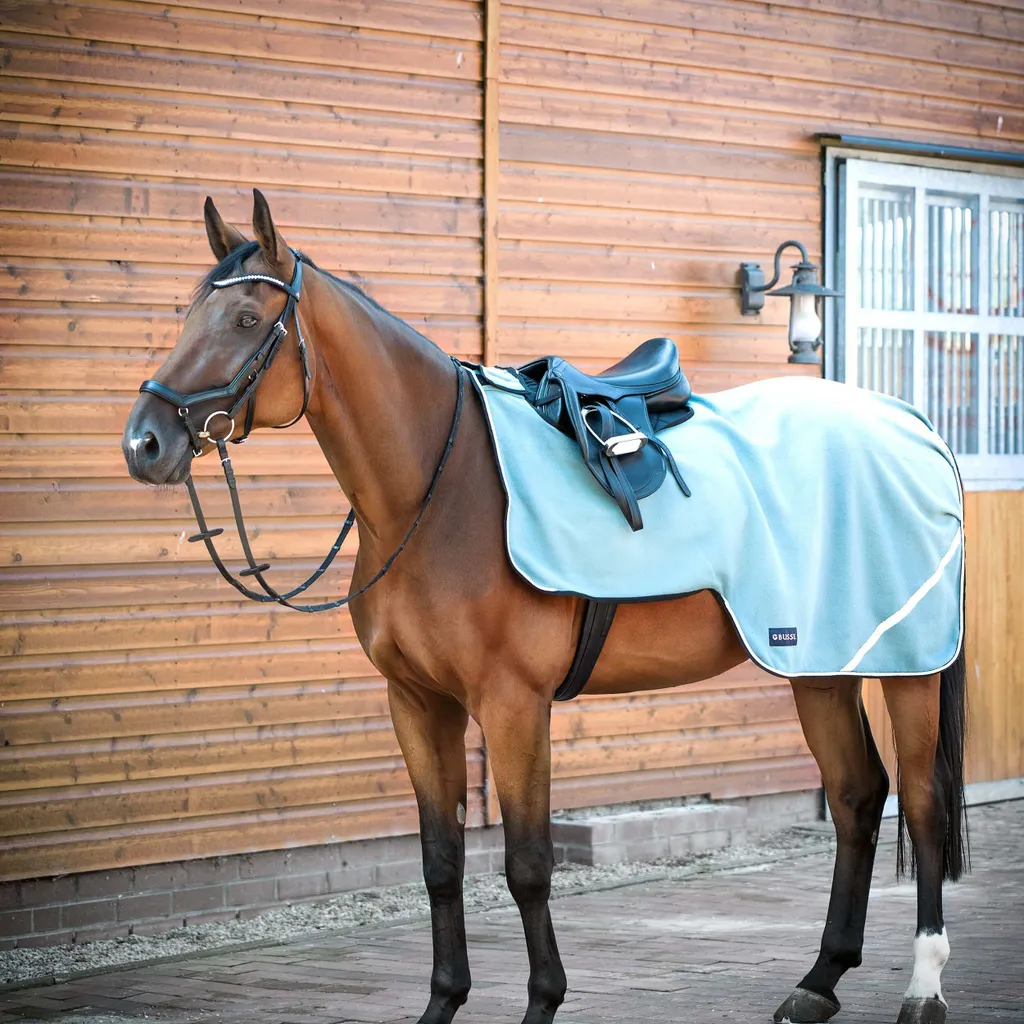 Busse Couvre-reins FLEECETRAINER III Silver Pine 155 cm pour Cheval
