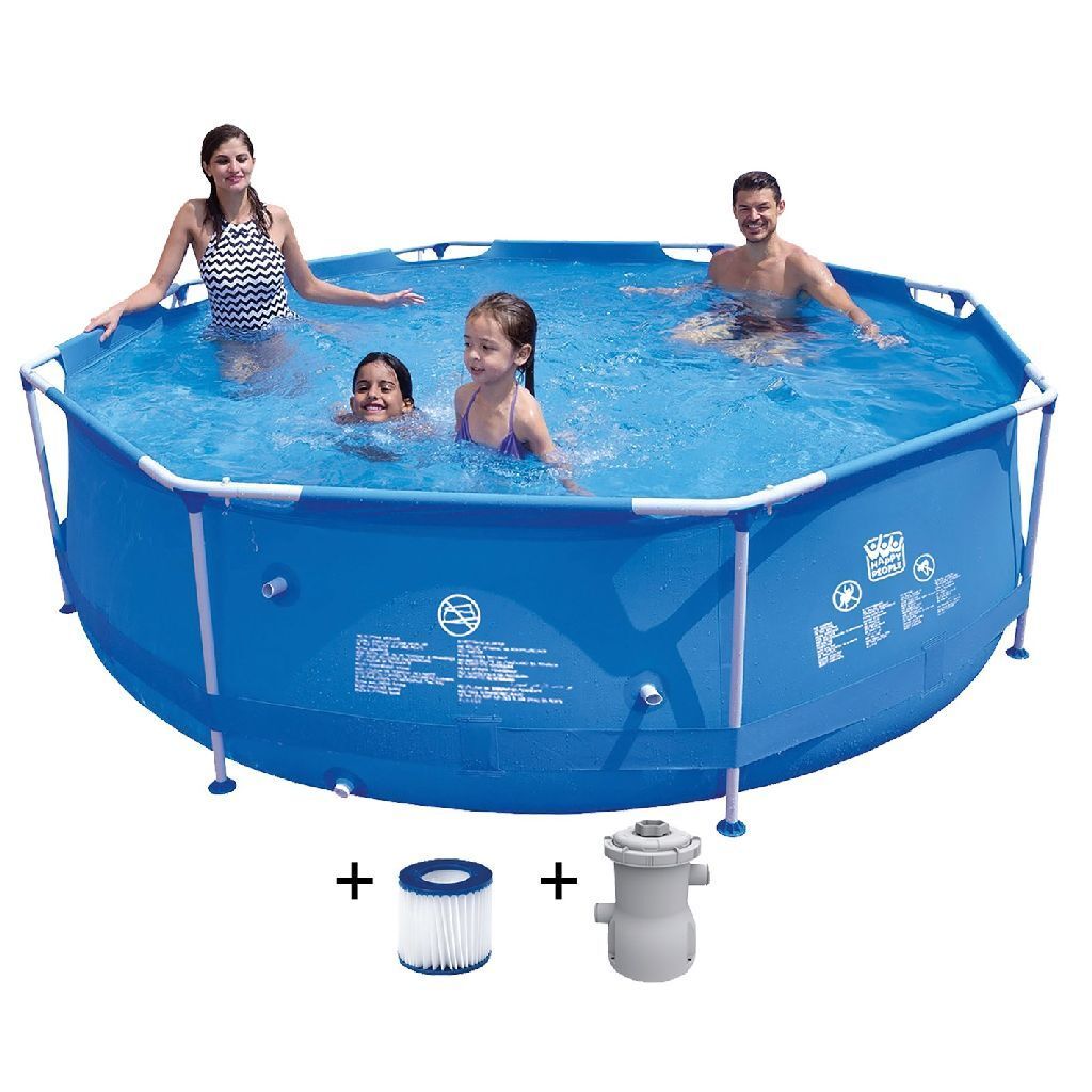 Wehncke Rahmen Pool 300X76 Cm Blau Produktbild 