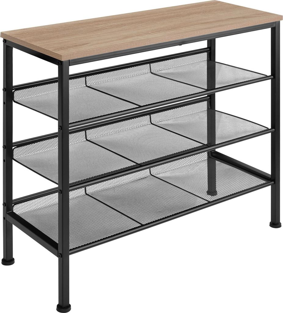 tectake Schuhregal Wolverhampton 75,5 x 30,5 x 69,5 cm