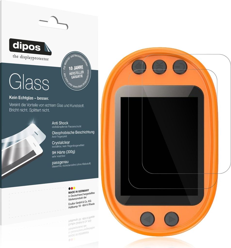 2x Schutzfolie für BEBANG Kinder Mikroskop PM1000 - Anti-Shock 9H Folie dipos Glass Kunststoffglas