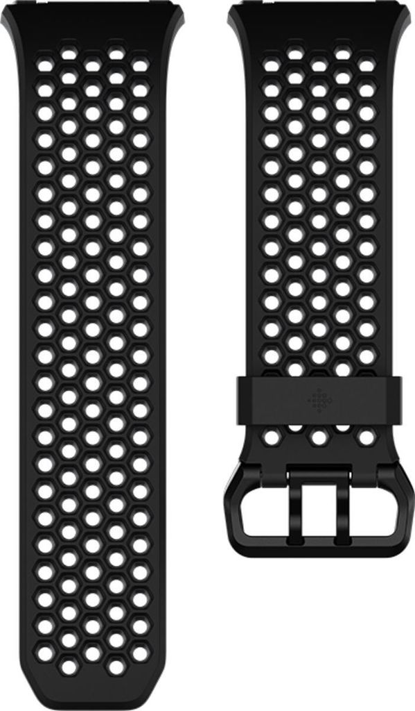 fitbit - Ersatz-/Wechselarmband - Ionic - Accessory Sport Band - Black - Gray - Small - FB164SBBKS