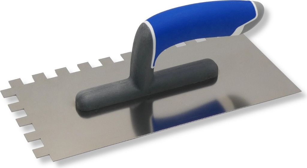 DEWEPRO 3K Zahnkelle 12x12mm Edelstahl 270x130mm, 3-Komponenten-Griff