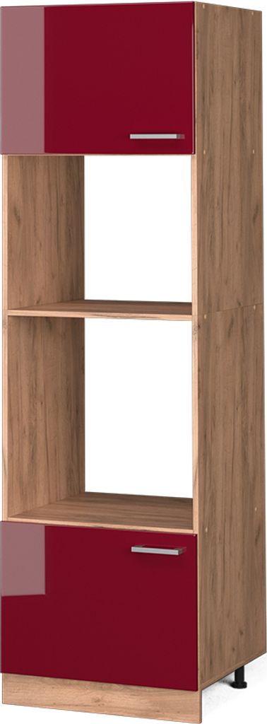 Szafka do mikrofalówki Vicco R-Line Czerwony połysk 60 cm, Zdjęcie produktu 