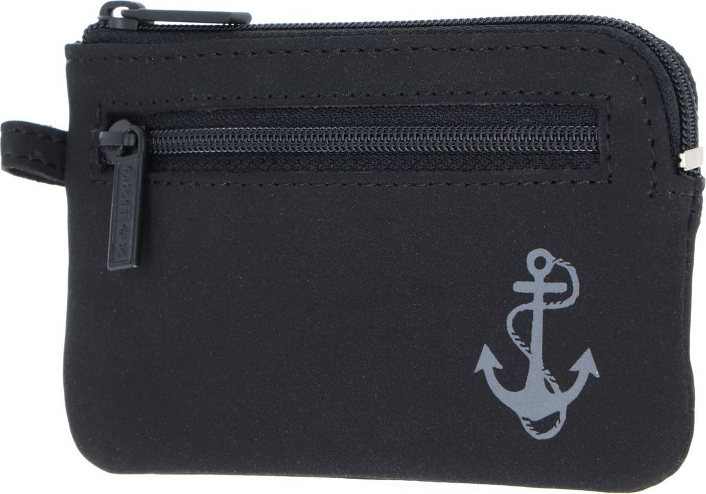 oxmox Schlüsselmäppchen New Cryptan Keyholder Freedom Anchor Print Grey Black schwarz
