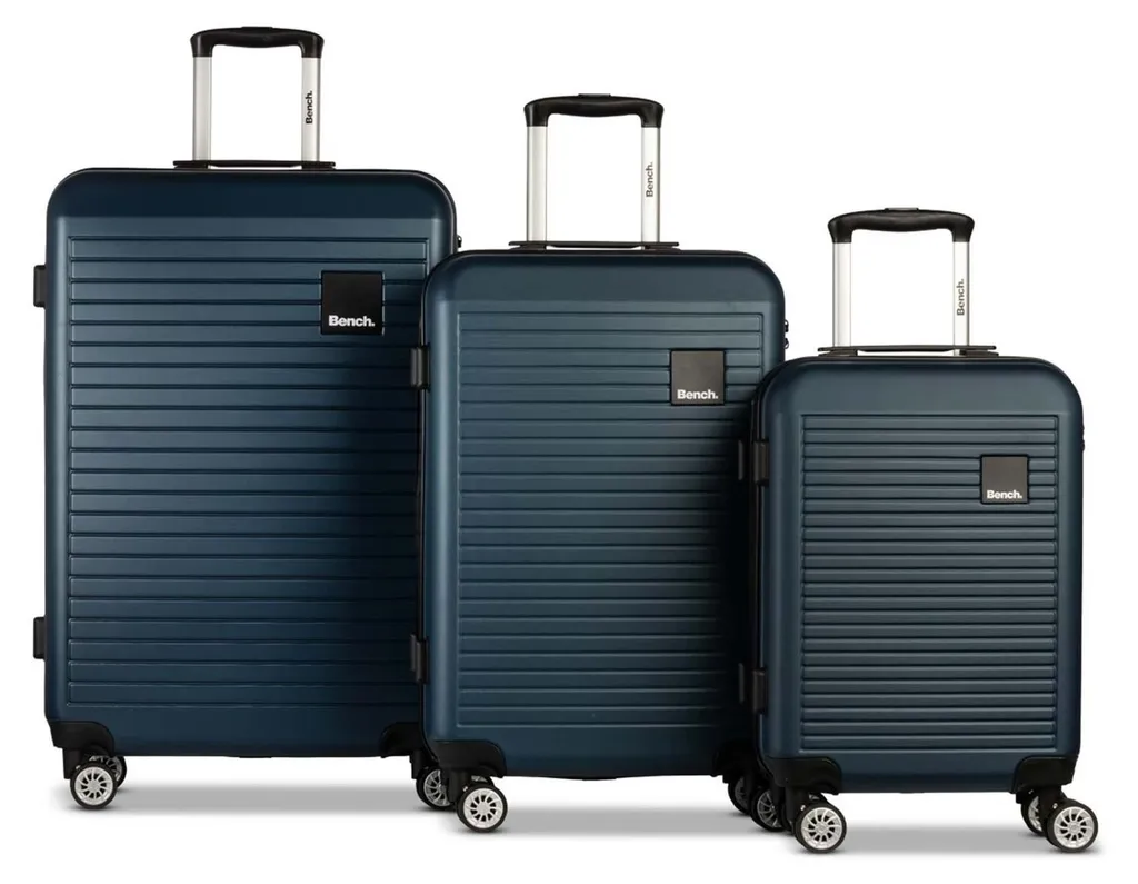 Set de 3 Valises Rigides Voyage Bench Bleu Marine de Taille S M L