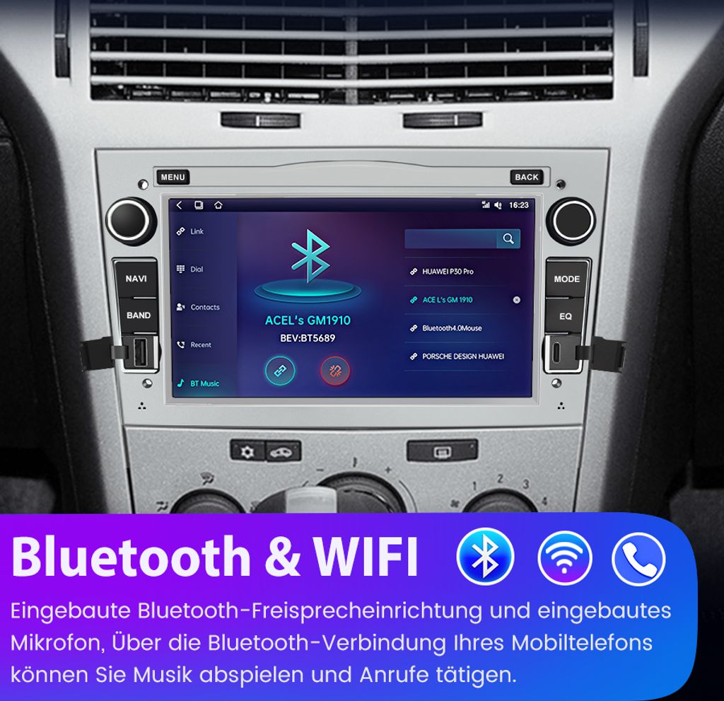 Carplay pre Opel Astra H Corsa C D Zafira DAB+ 7 palcový Produktbild 8